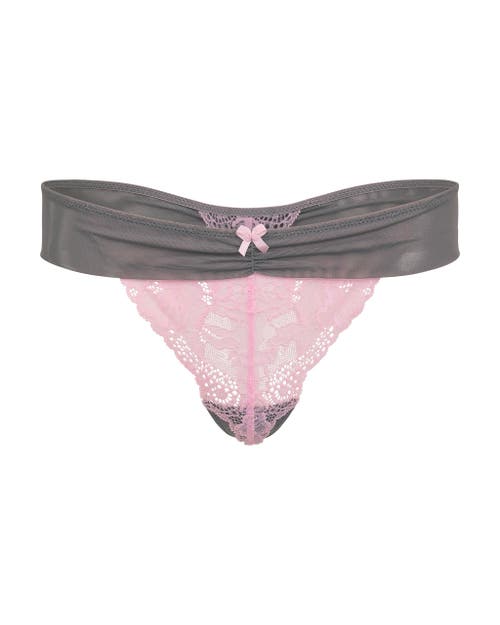 Adore Me Clairabelle Thong Panties In Pink