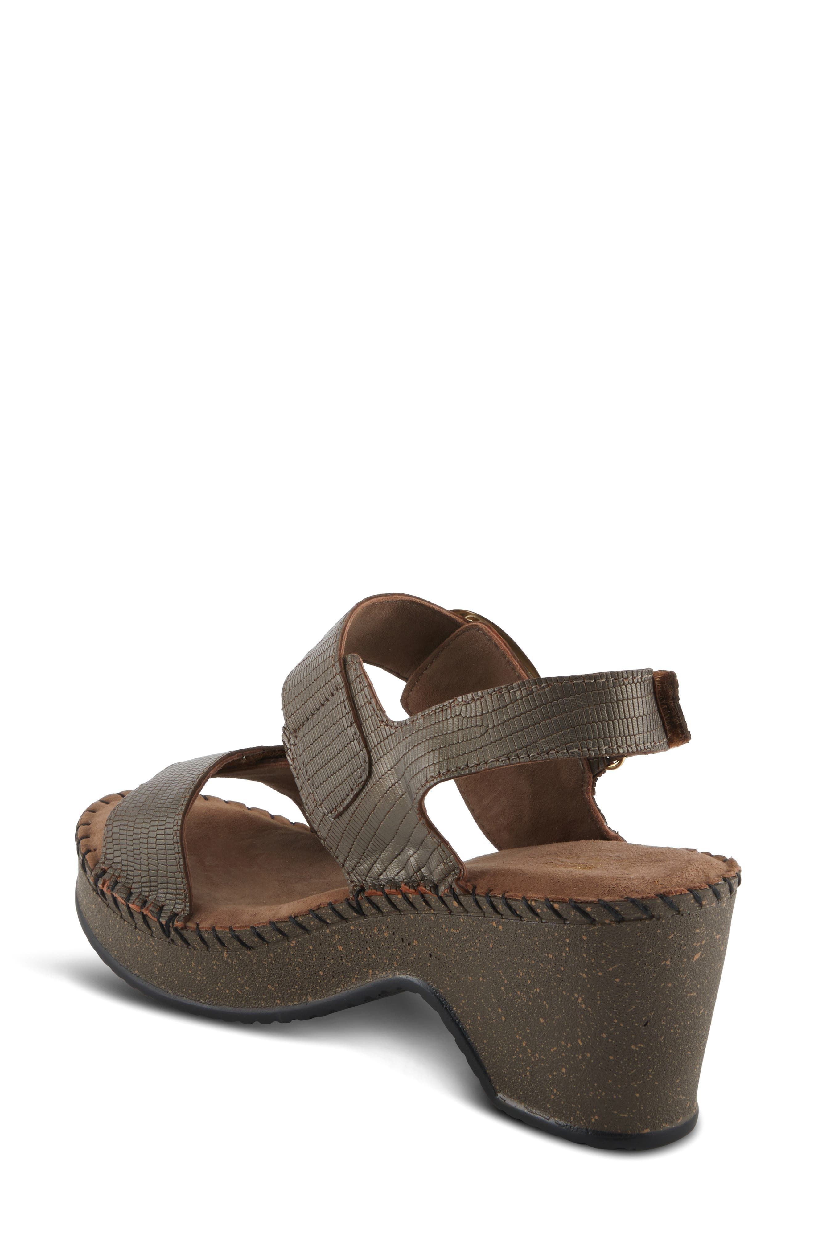 Spring Step Chenda Slingback Platform Sandal, Alternate, color, Bronze