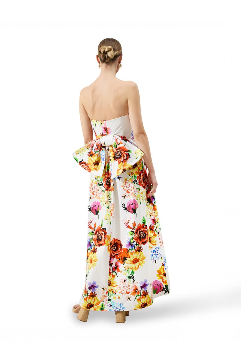 Annie Floral Bow Detail Dress, Alternate, color, Muliti