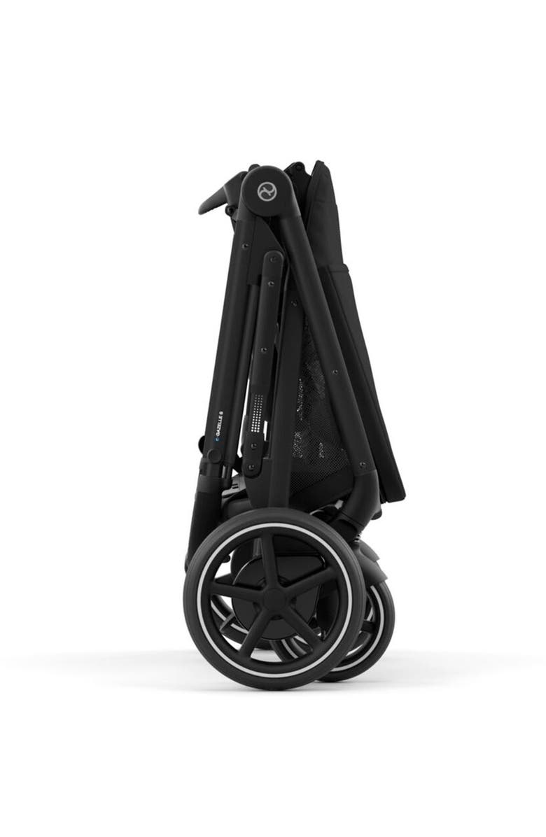 CYBEX e-Gazelle S Stroller, Alternate, color, Black/ Moon Black
