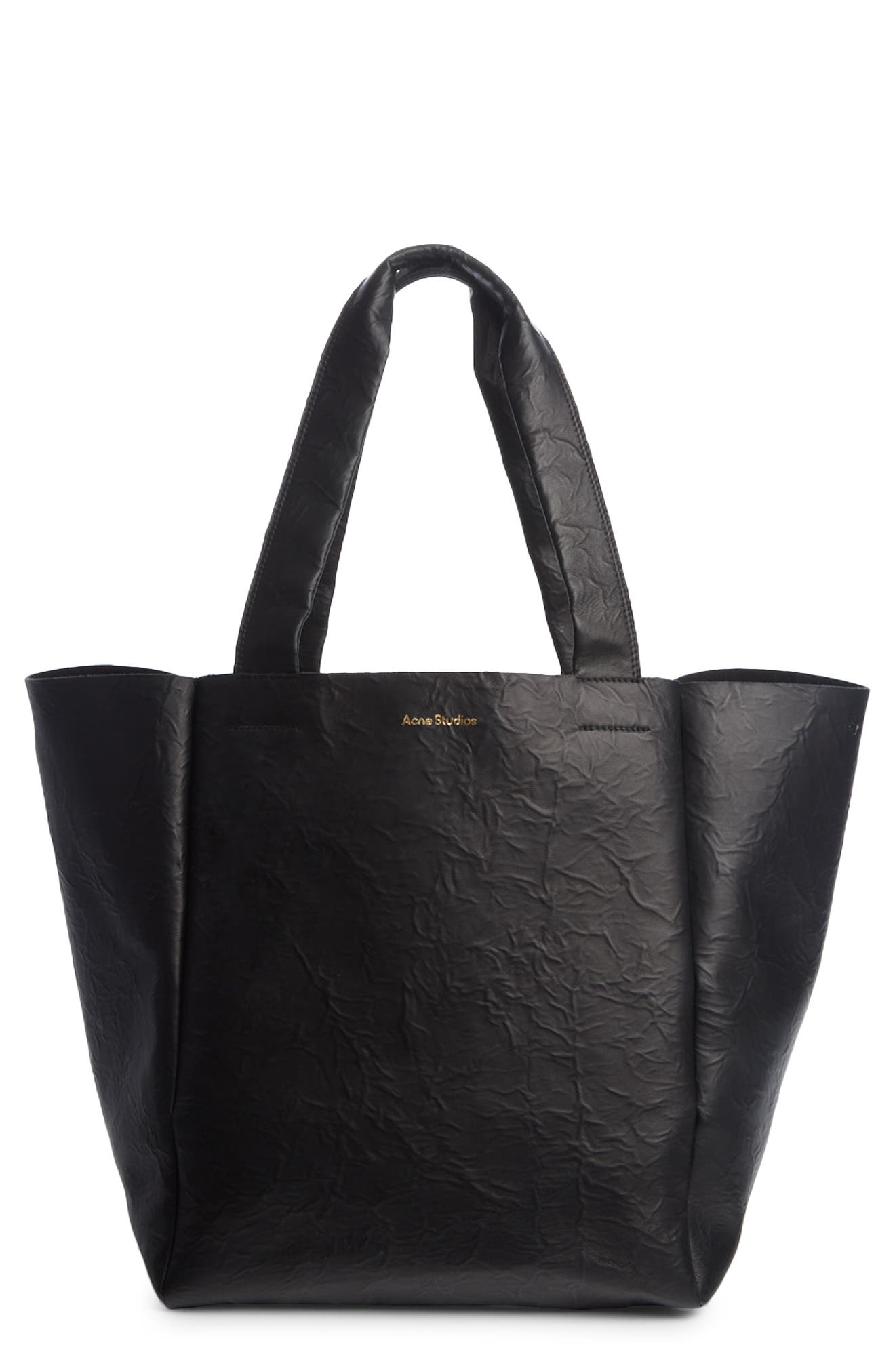 Acne Studios Aldene Leather Tote, Main, color, 