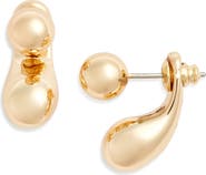 Nordstrom Orb Teardrop Jacket Earrings