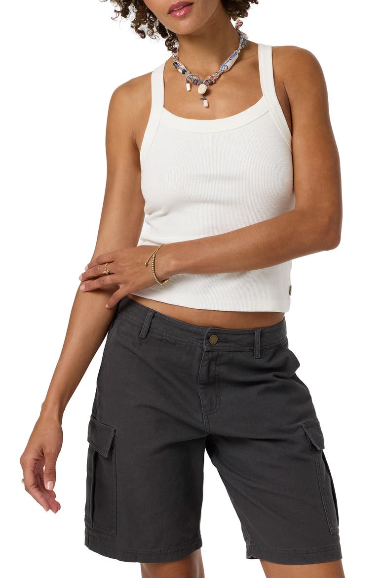 Jessie Low Rise Twill Cargo Shorts, Alternate, color, DARK SHADOW