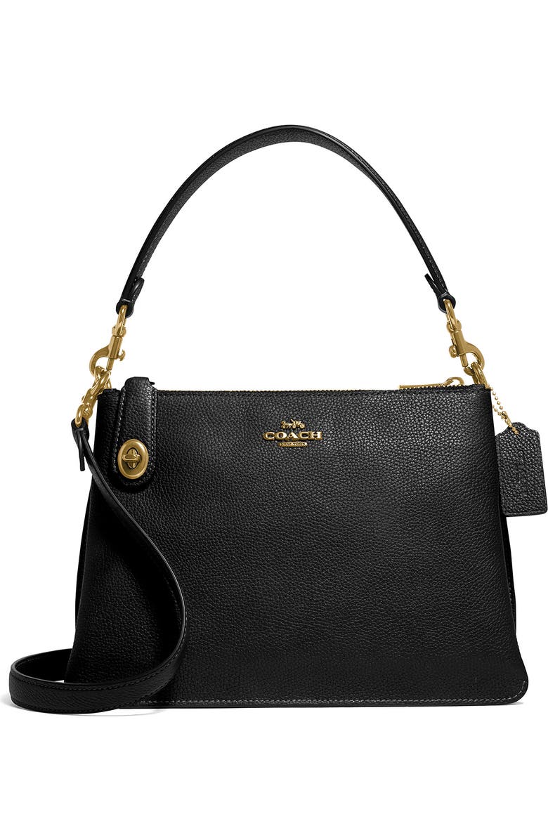 COACH Pebble Leather Crossbody Bag, Main, color,