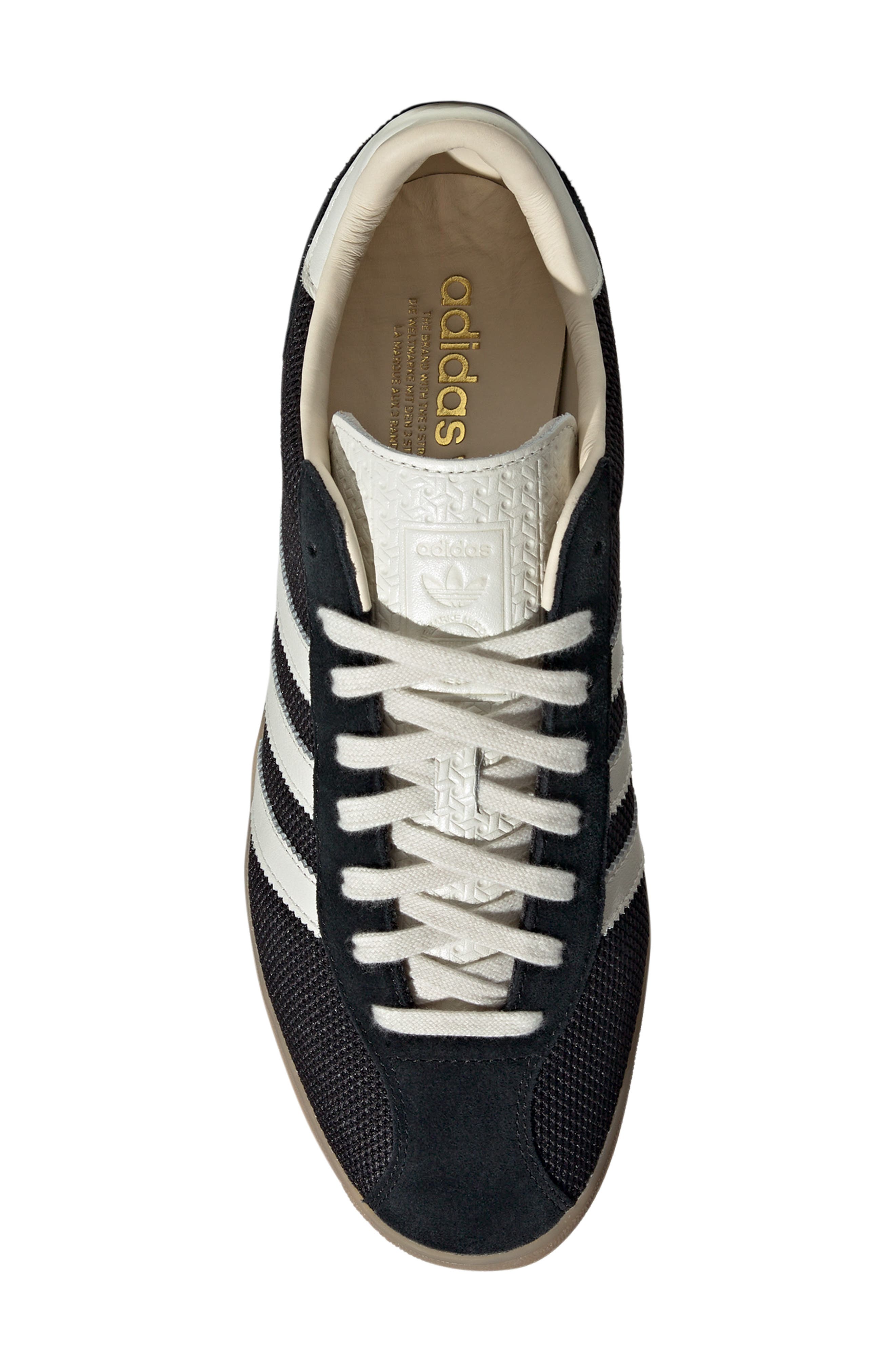 adidas Gender Inclusive Gazelle Indoor Pro Sneaker, Alternate, color, Black/Off White/Warm Sandstone