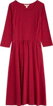 Seasalt Cornwall April Printed Stretch Organic Cotton Dress