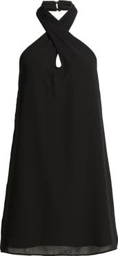 Open Edit Halter Minidress