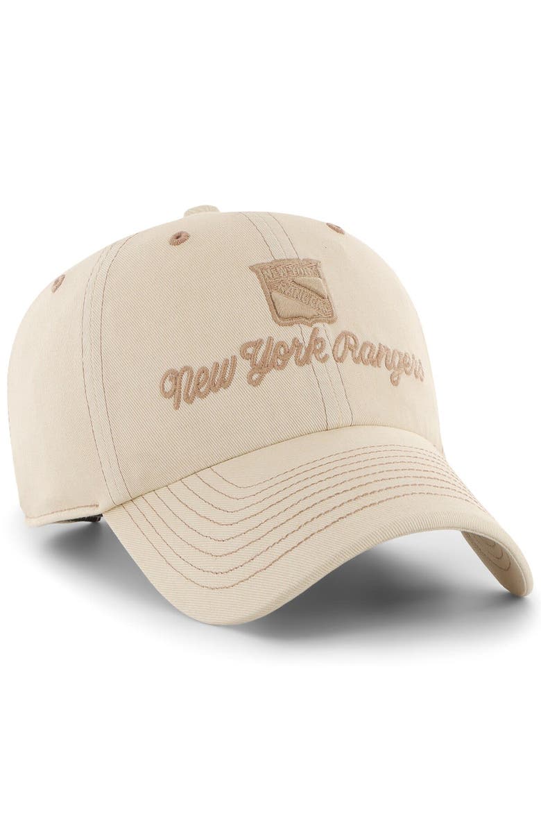 '47 Women's '47 Cream New York Rangers Haze Clean Up Adjustable Hat, Alternate, color, 