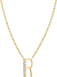 LANA 14K Gold Initial Pendant Necklace