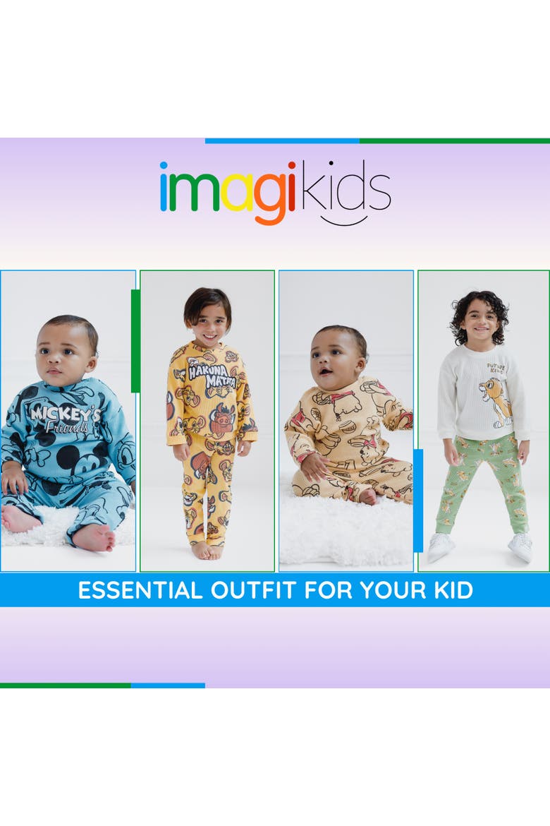 Mickey Mouse Loungewear 2-Piece Sweatshirt and Pants Set, Alternate, color, Mickey Donald Blue