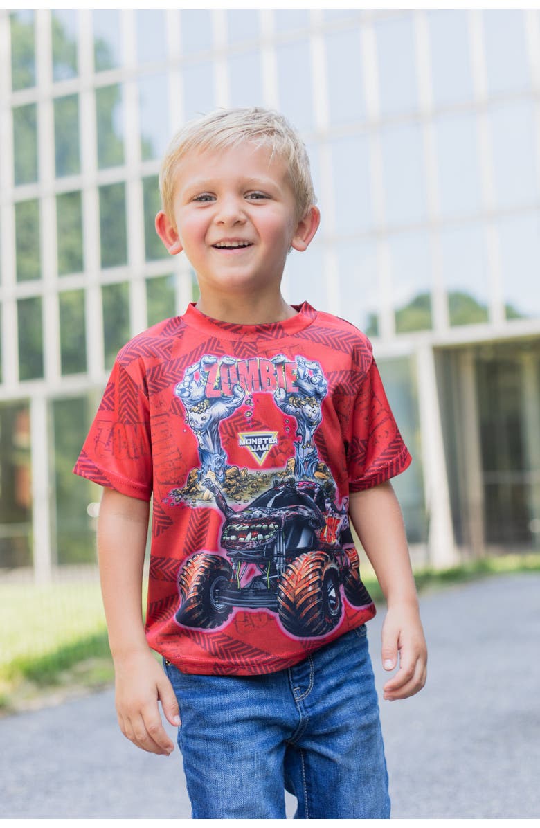 Monster Jam 3-Pack T-Shirts, Alternate, color, Blue / Grey / Brown