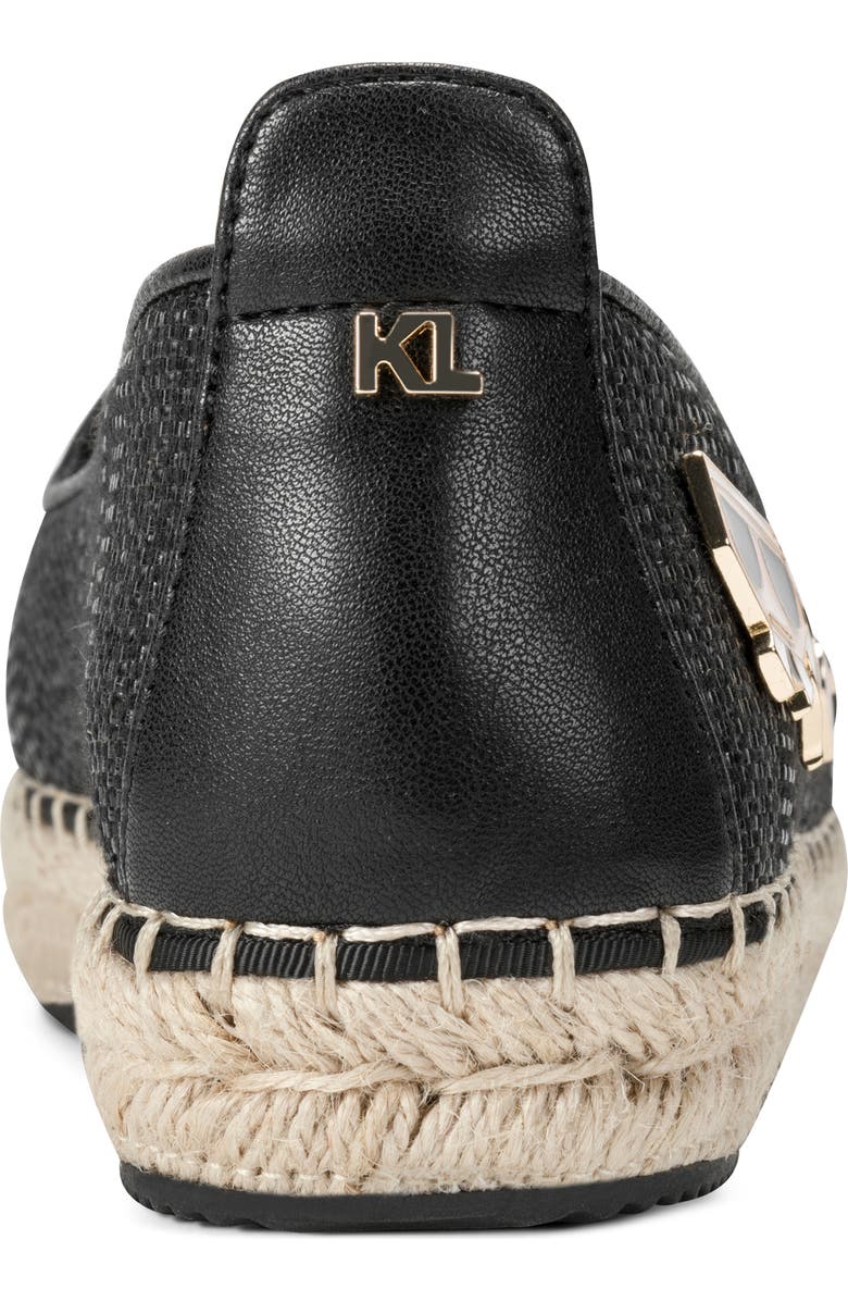KARL LAGERFELD PARIS Malvie Espadrille Flat, Alternate, color, Black