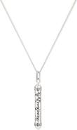Seven Saints Om Mani Padme Hum White Topaz Prayer Necklace