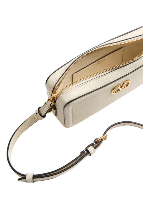 Valentino Garavani Garavani Alltime Mini Shoulder Bag In Grainy Calfskin Woman Ivory Uni In Ivory