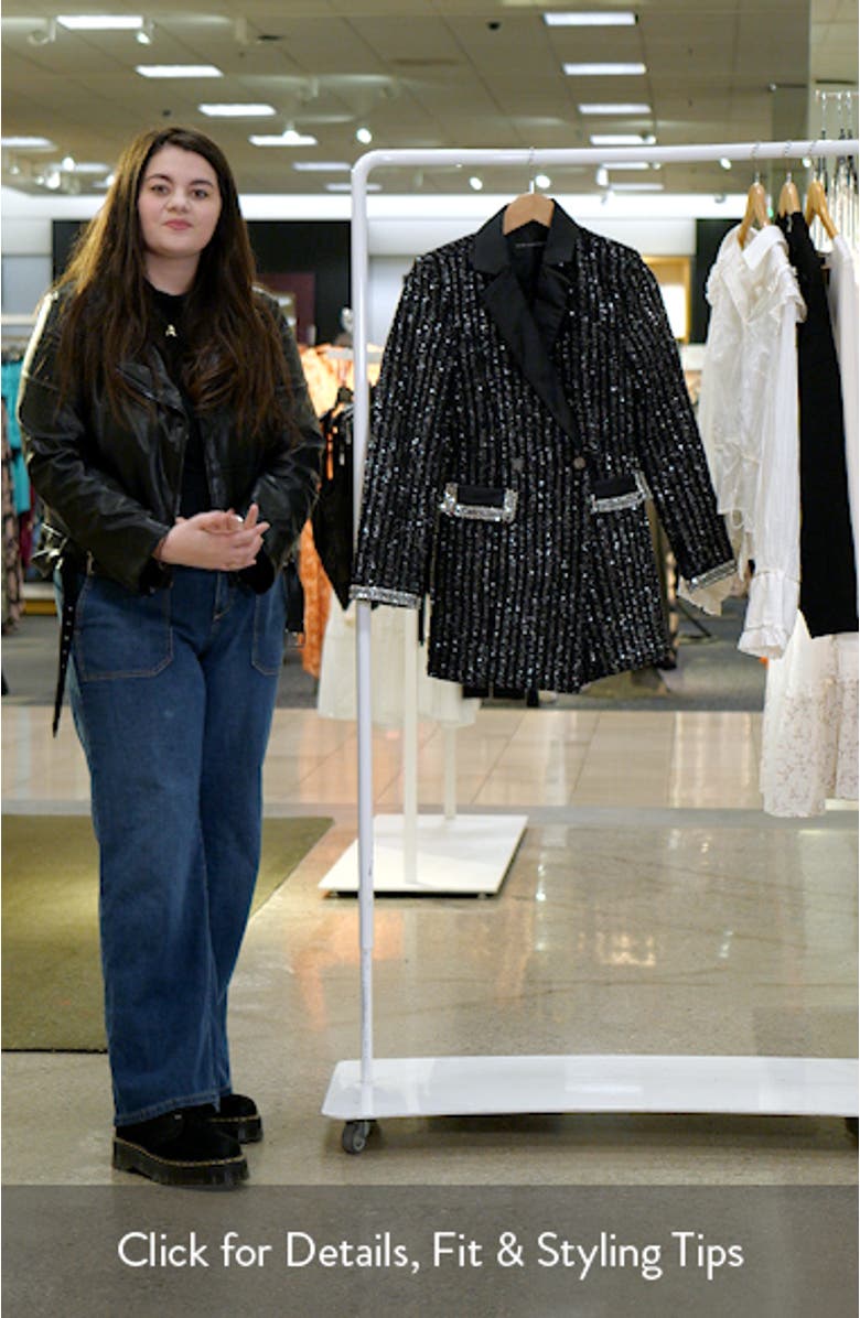 Embellished Blazer Romper, sales video thumbnail