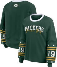 WEAR by Erin Andrews Women's WEAR by Erin Andrews Green Green Bay Packers Plus Size Sport Long-Sleeve T-Shirt
