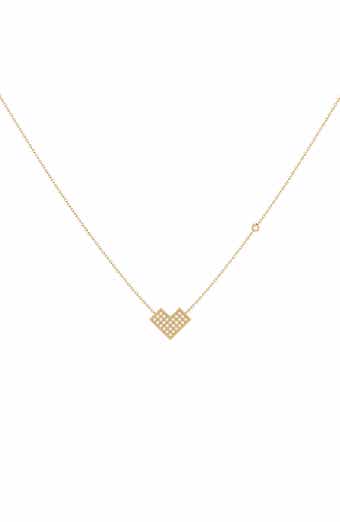 LuvMyJewelry Home One Way Diamond Pendant Necklace - 0.09ct.