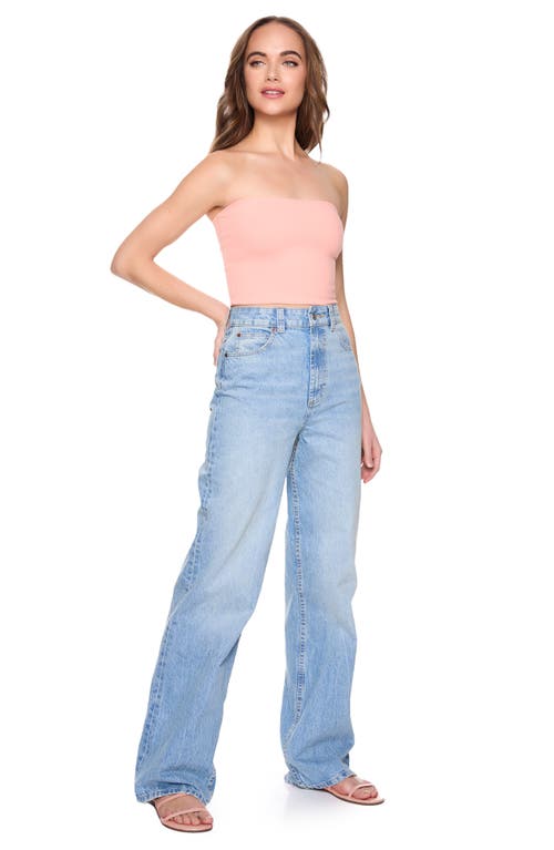 Susana Monaco Core Crop Tube Top In Creamsicle