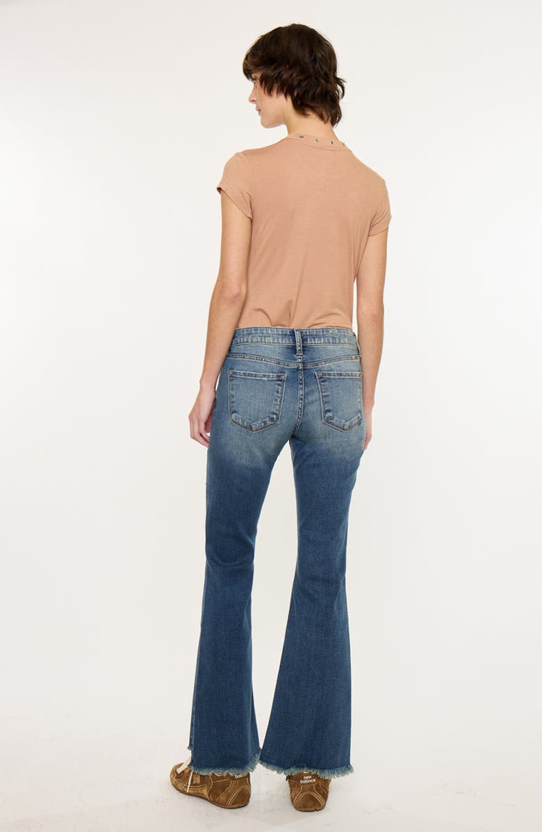 KanCan Daphe Essentials Low Rise Ankle Flare Jeans, Alternate, color, Dark Wash