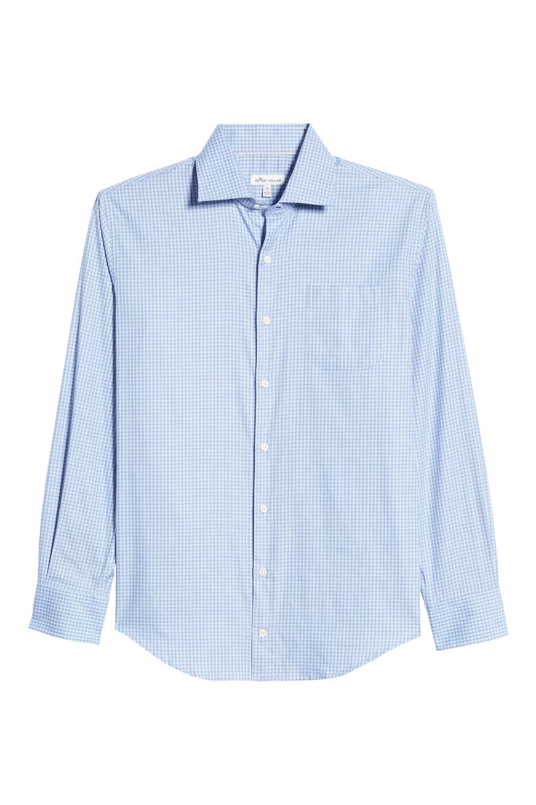 Robinson Gingham Check Button-Up Shirt, Alternate, color, BLUE LAPIS