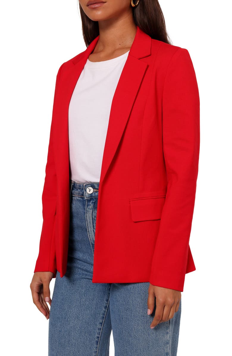 Petal & Pup Ronny Open Front Blazer, Alternate, color, Scarlet Red