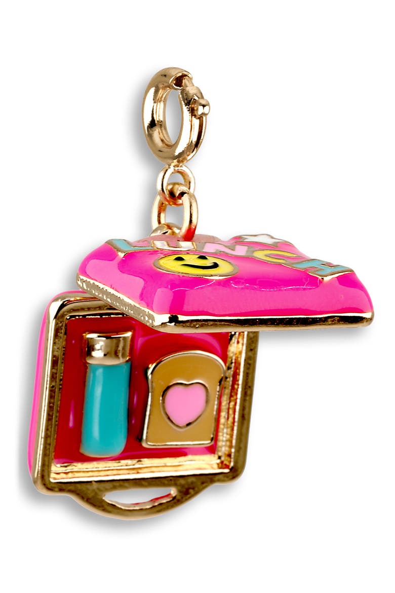 Kids' Lunch Box Charm, Alternate, color, PINK