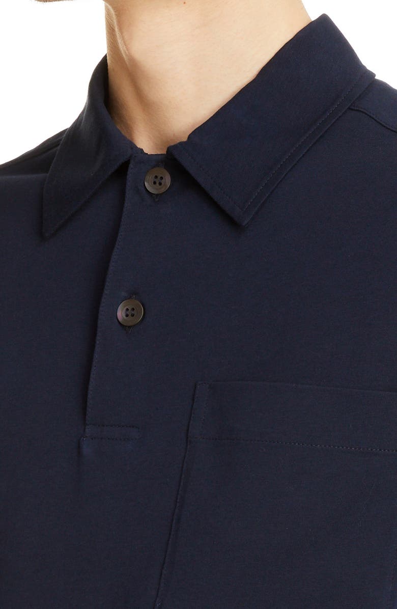 Dries Van Noten Helder Short Sleeve Jersey Polo, Alternate, color,