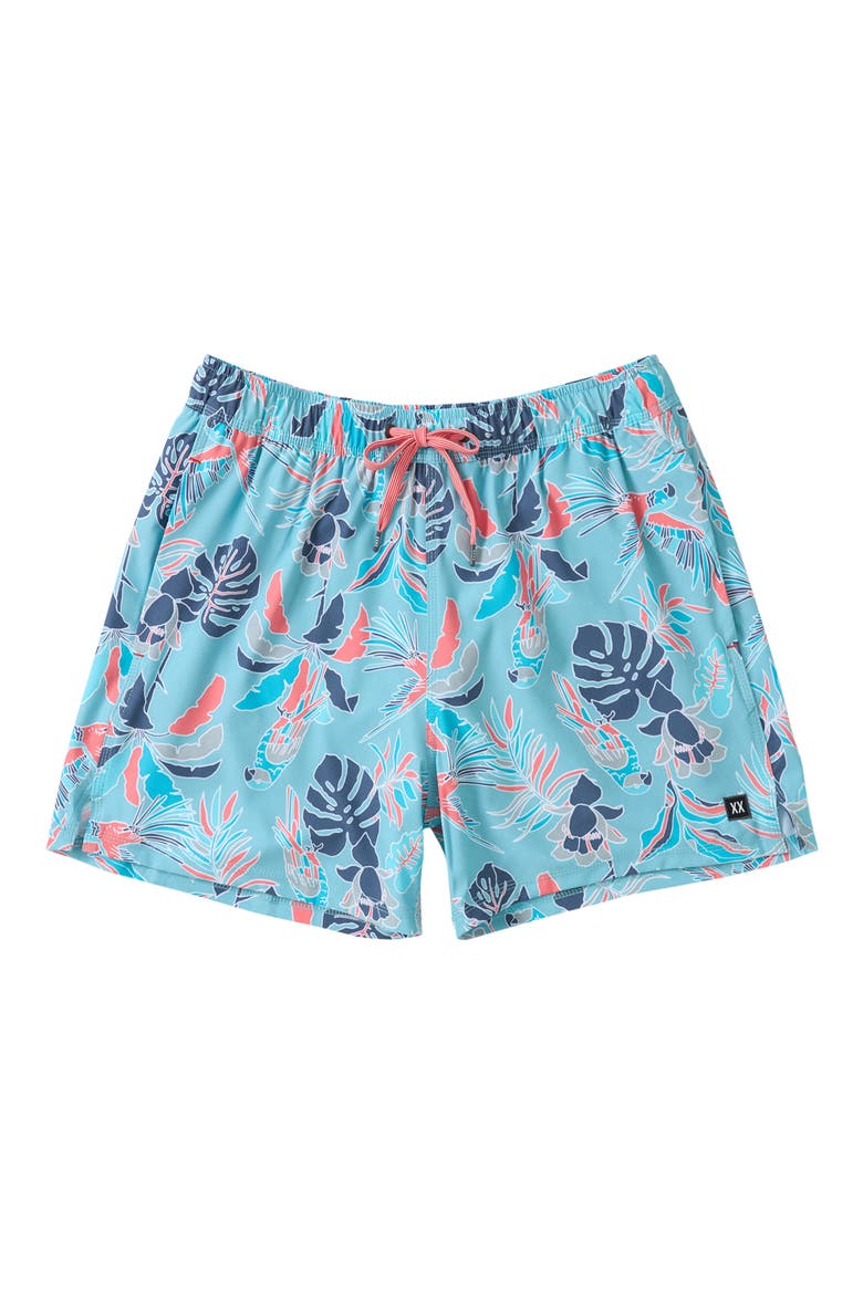 Oh Buoy 2N1 5-Inch Volley Swim Trunks, Alternate, color, ISLAND TRPCS-BLU TDE