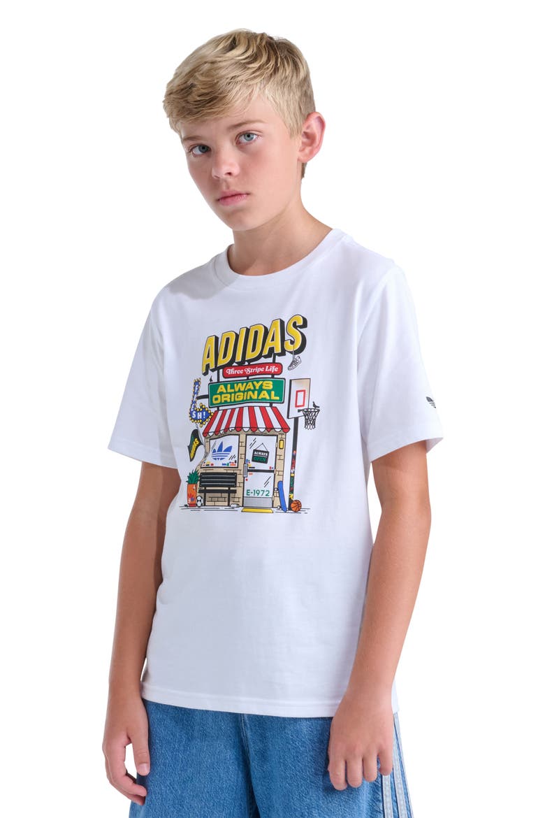 Kids' Shoe Shop Graphic T-Shirt, Alternate, color, WHITE