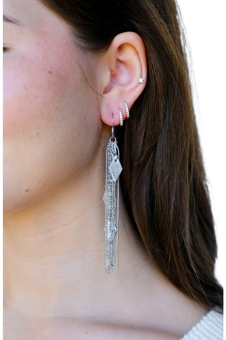 Vintage Jolene Earrings, Alternate, color, Vintage Silver