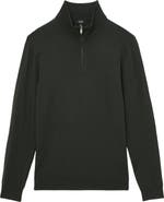 Reiss Blackhall Merlino Wool Quarter Zip Sweater
