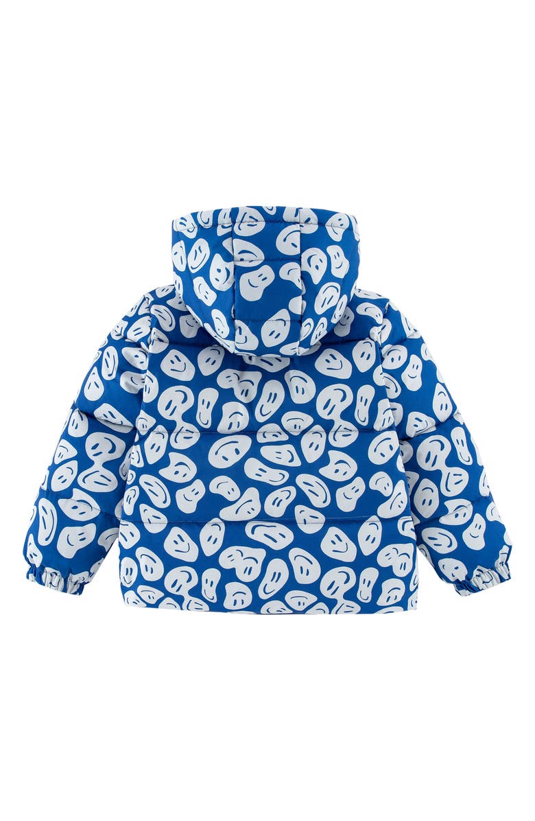 CALONIE Kids' Alex Reversible Down Hooded Puffer Jacket, Alternate, color, Blue