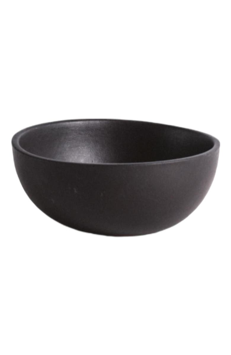 Gharyan Stoneware Stoneware Condiment Bowl Set of 4, Main, color, Black