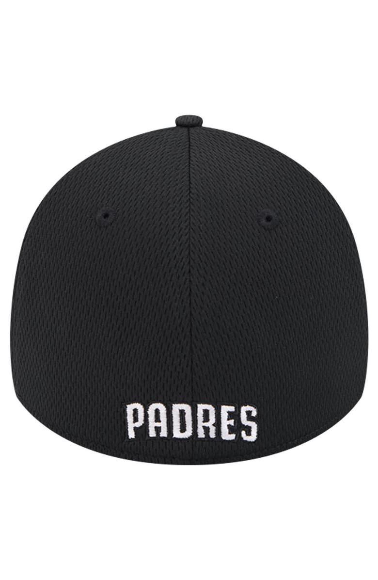 New Era Men's New Era Black San Diego Padres Active Dash Mark 39THIRTY Flex Hat, Alternate, color, Black