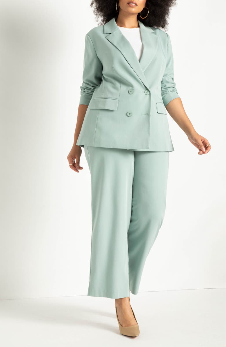 ELOQUII Double Breasted Blazer, Alternate, color,