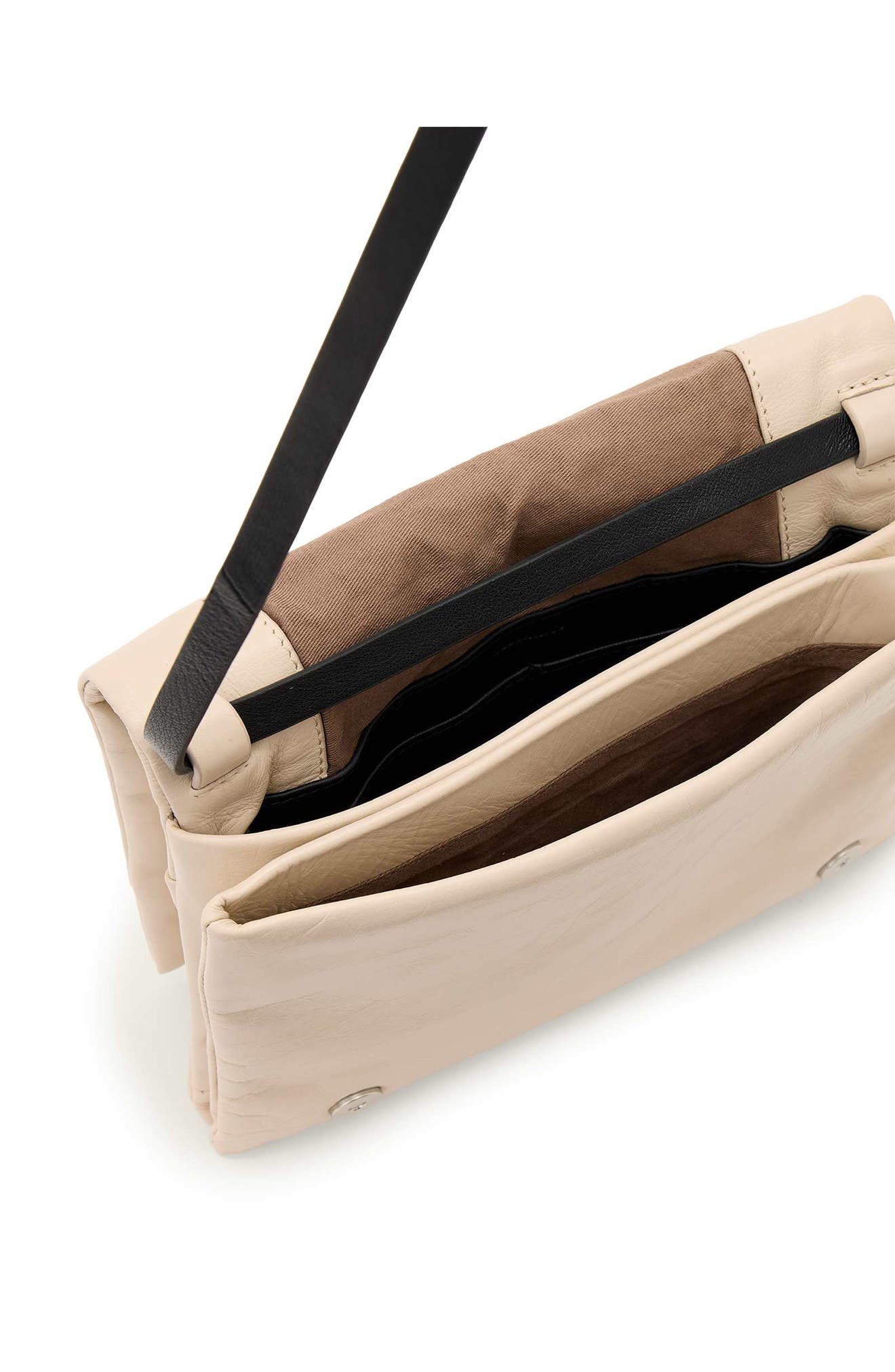 Uma Leather Crossbody Bag, Alternate, color, GYPSUM WHITE