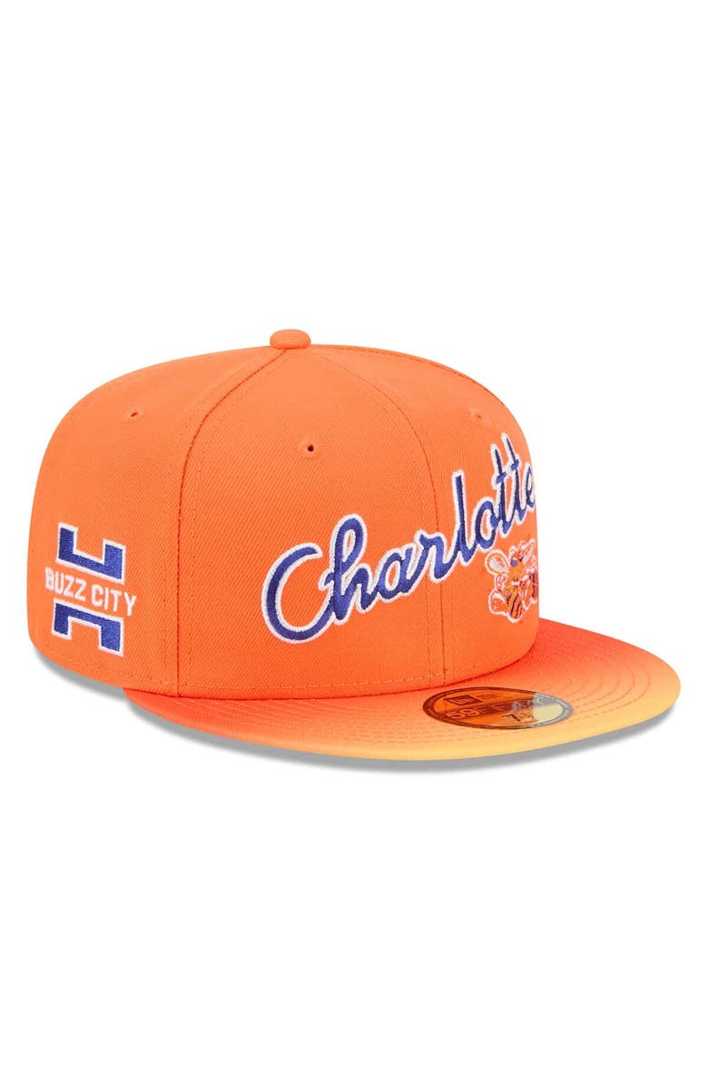New Era Men's New Era Orange Charlotte Hornets 2025/26 City Edition Alternate 59FIFTY Fitted Hat, Main, color, Orange