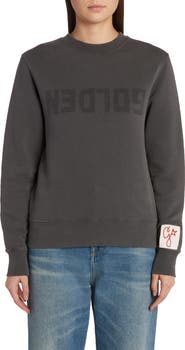 Golden Goose Distressed Logo Graphic Sweatshirt