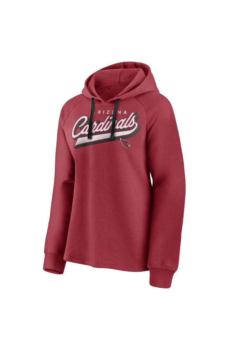 FANATICS Women's Fanatics Branded Cardinal Arizona Cardinals First Contact Raglan Pullover Hoodie, Alternate, color, 