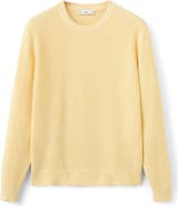 MANGO Crewneck Cotton Blend Sweater