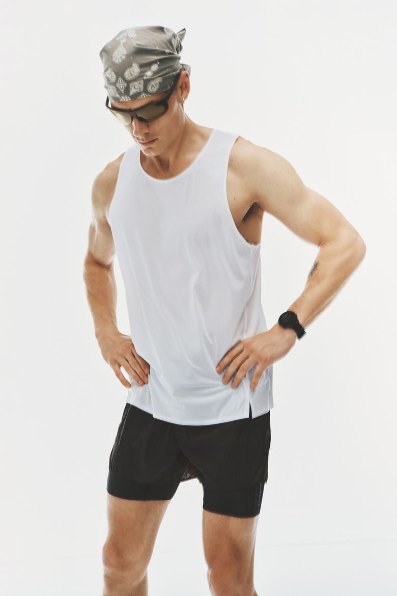 Cooling Lightweight Running Vest Top, Alternate, color, White