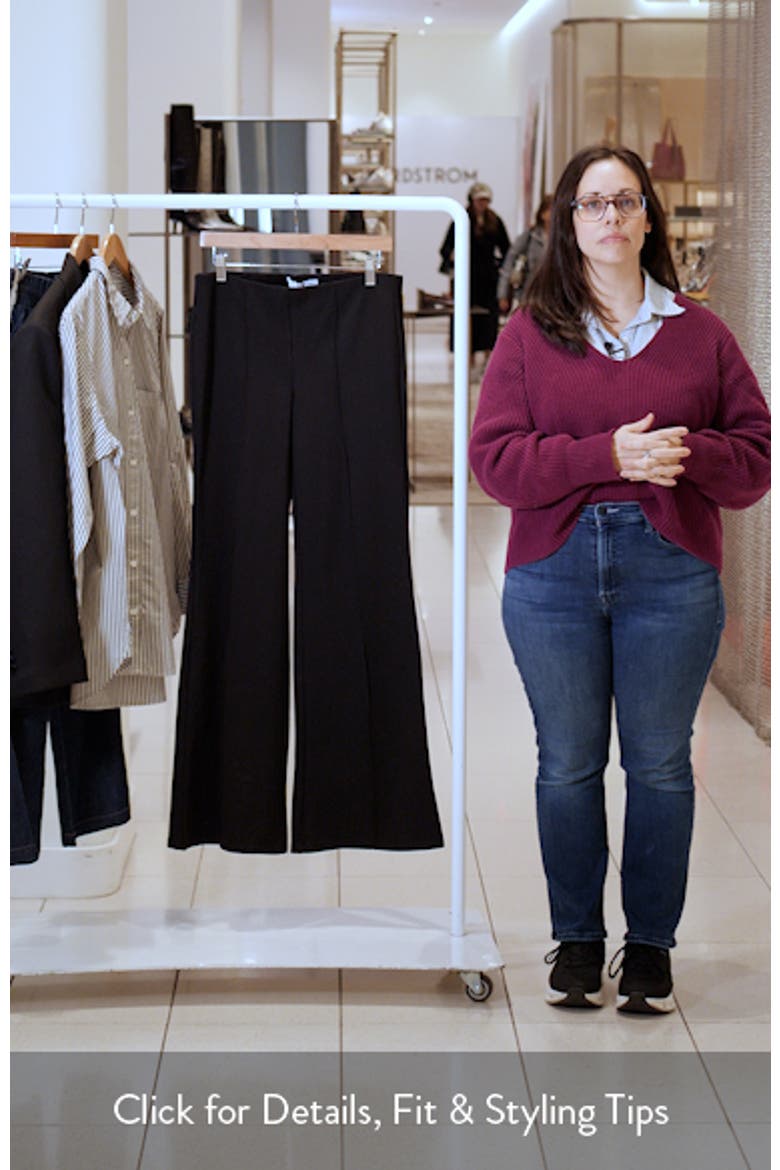 Seamed Detail Flare Leggings video
