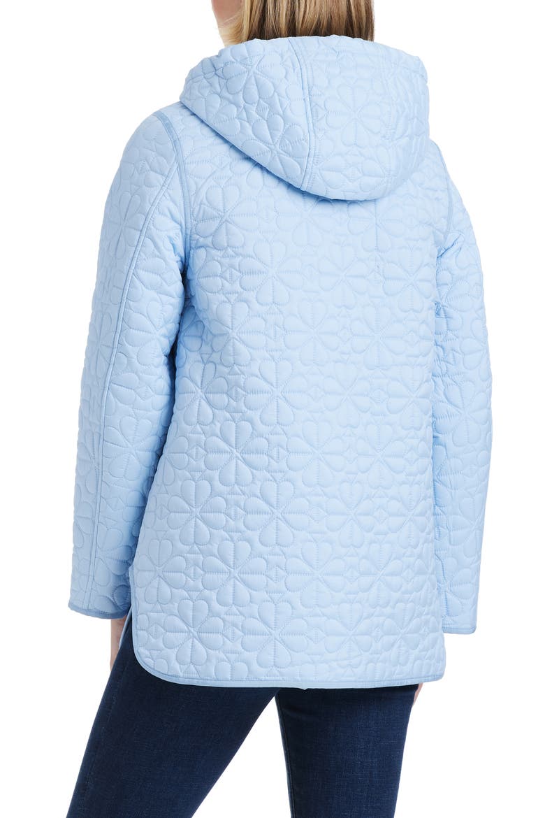 spade floral quilted a-line jacket, Alternate, color, CLEAR SKY