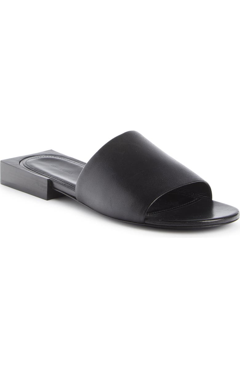 Balenciaga Logo Box Slide Sandal, Main, color,