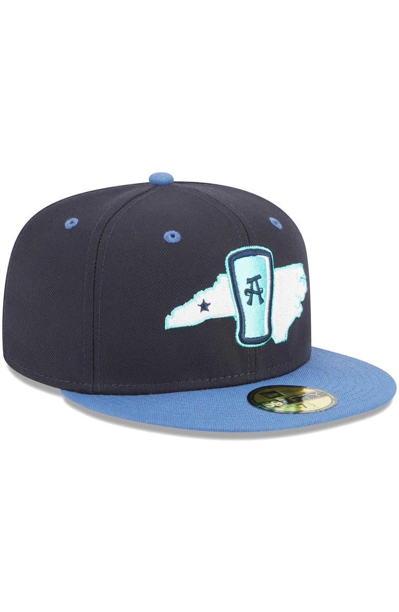 New Era Men's New Era Navy Asheville Tourists Theme Nights Asheville Beer City Tourists  59FIFTY Fitted Hat, Alternate, color, 