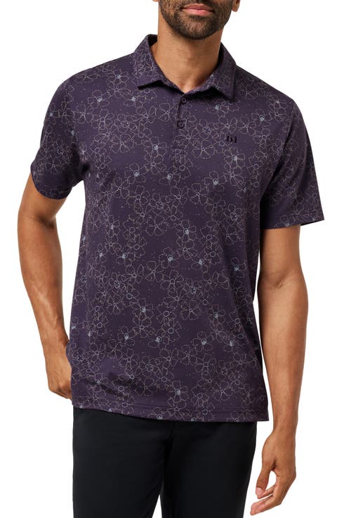 Just my Type Floral Cotton Blend Piqué Polo