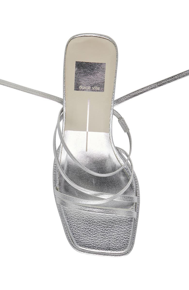 Dolce Vita Malabo Ankle Wrap Sandal, Alternate, color, Silver