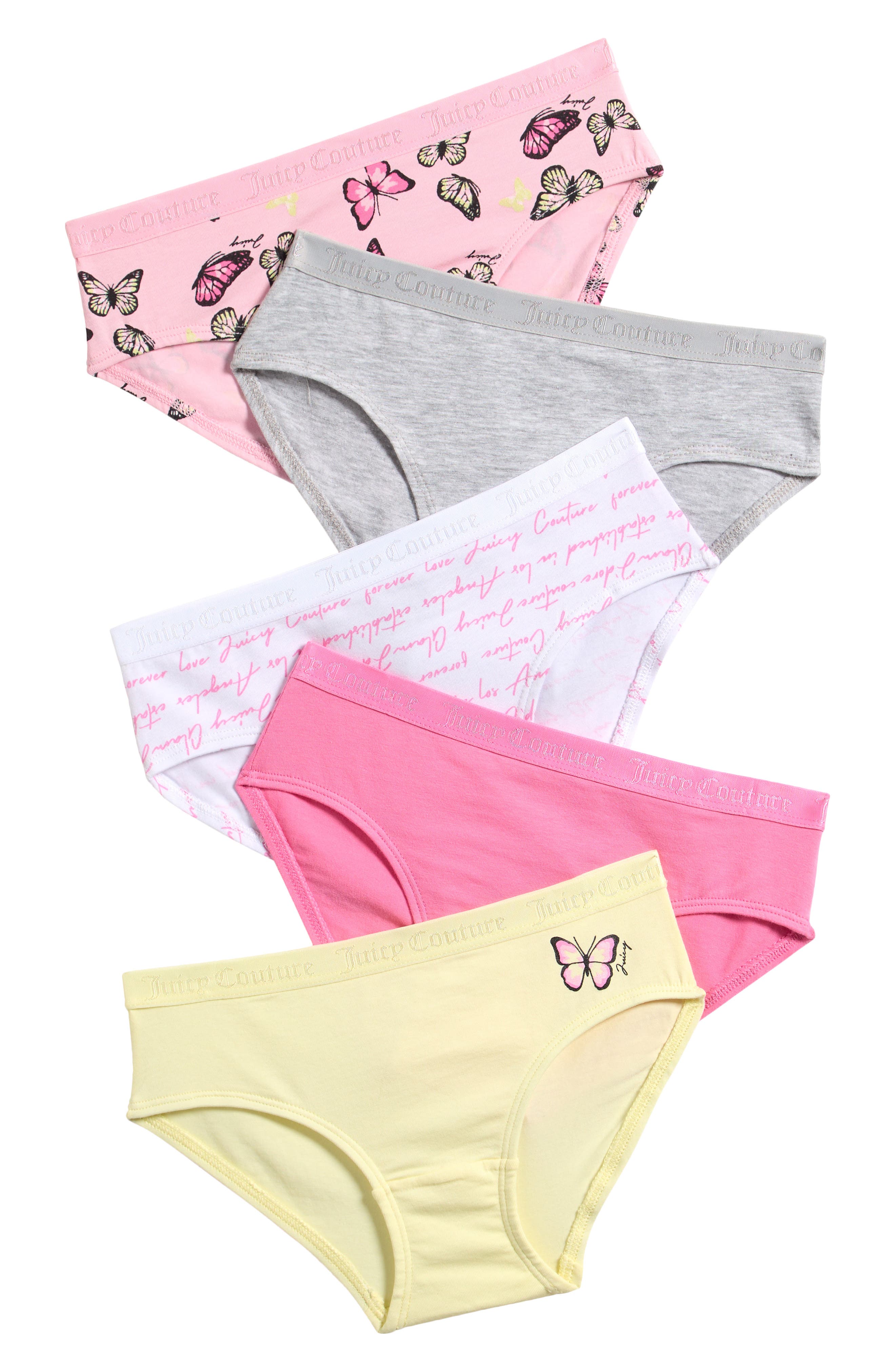 Kids' Assorted 5-Pack Stretch Bikini Briefs