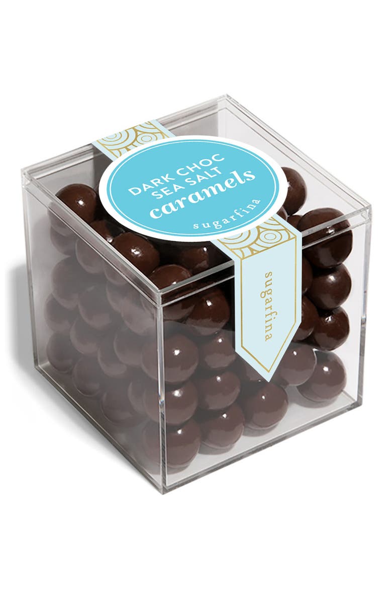 Dark Chocolate Sea Salt Caramels Candy Cube, Main, color, SEA SALT CARAMEL
