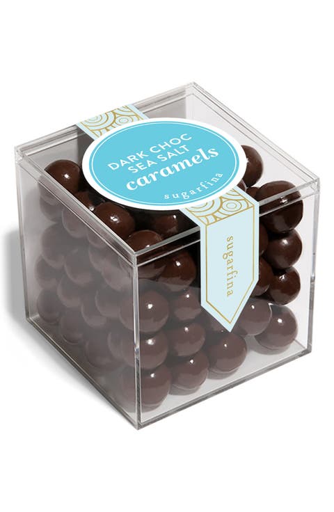 Dark Chocolate Sea Salt Caramels Candy Cube